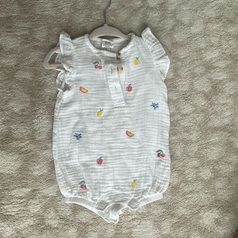 Starting Out Cotton Embroidered Onesie
